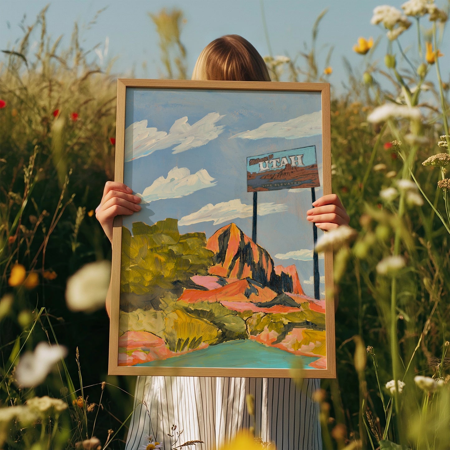 Welcome to Utah Zion National Park Art Print