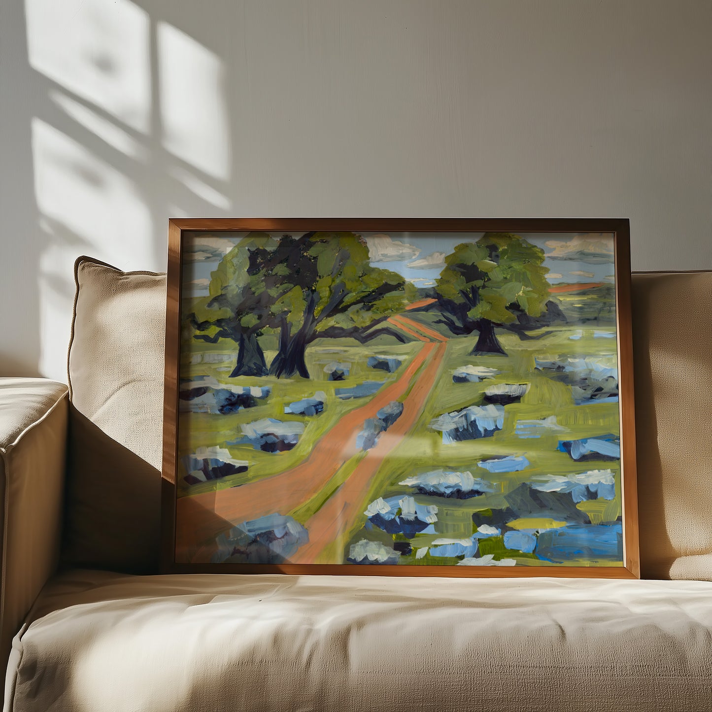 Austin Texas Hill Country Wildflower Landscape Print