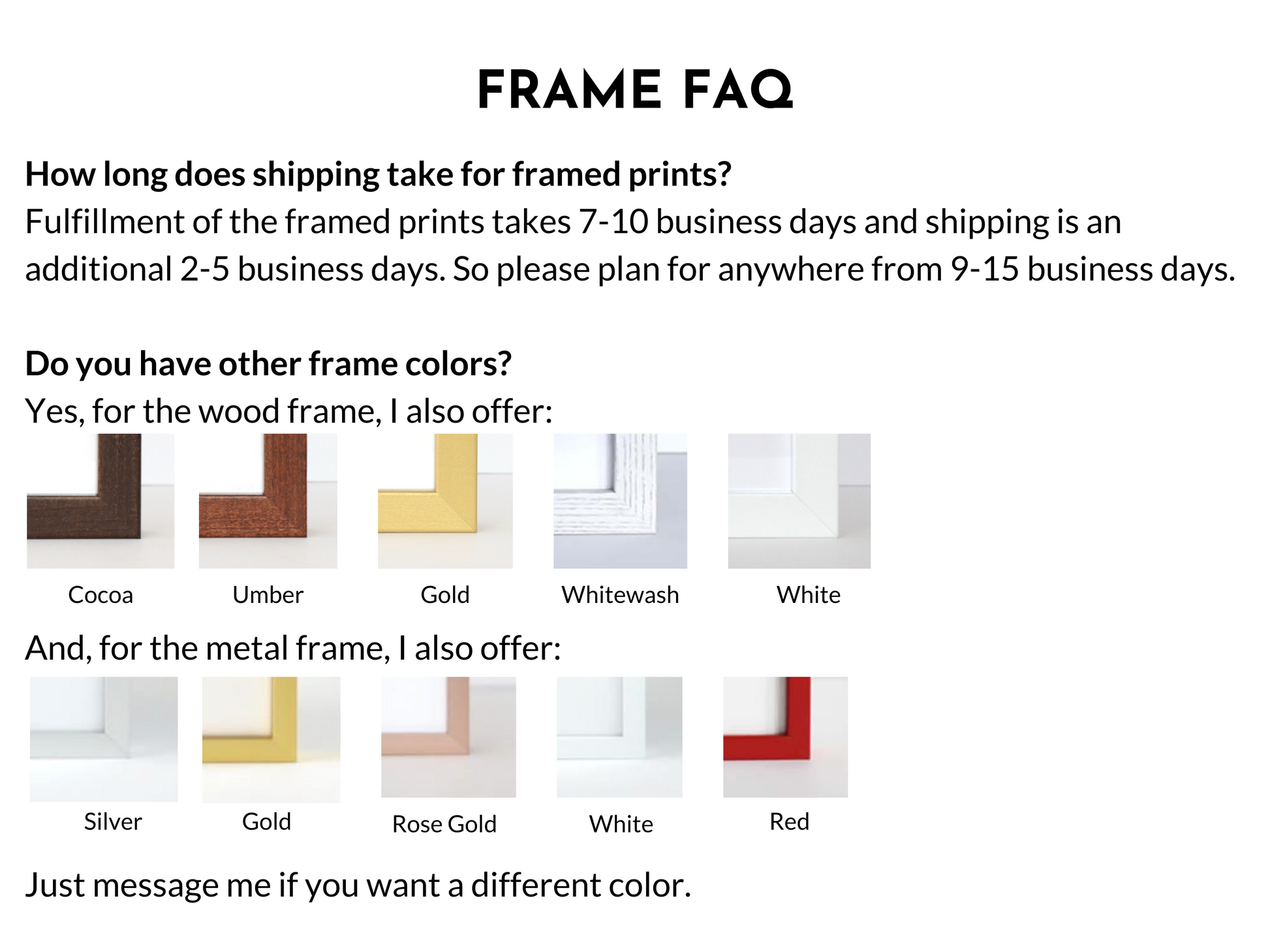 a white background with different colors of frames