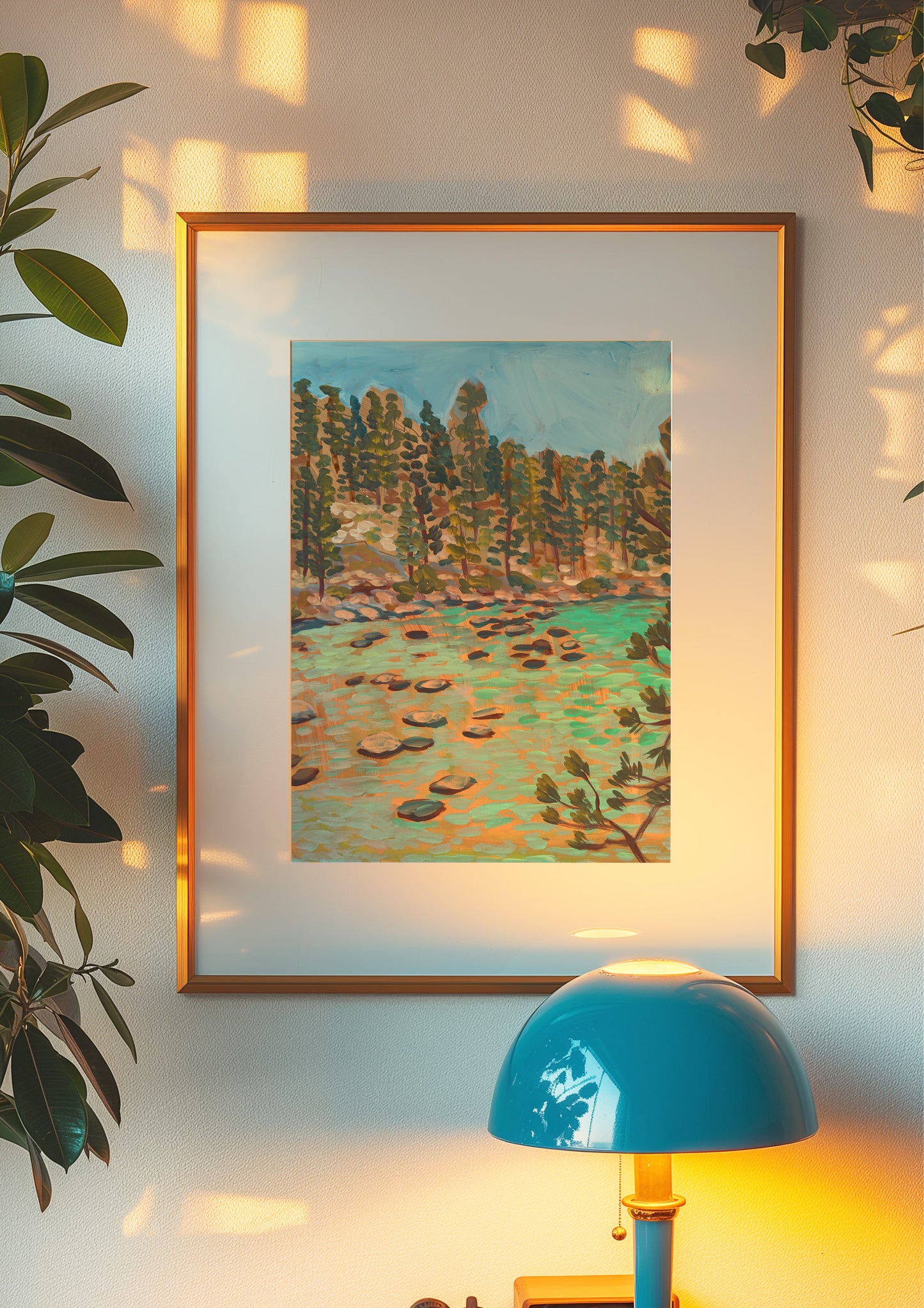 Turquoise Waters of Lake Tahoe California Art Print