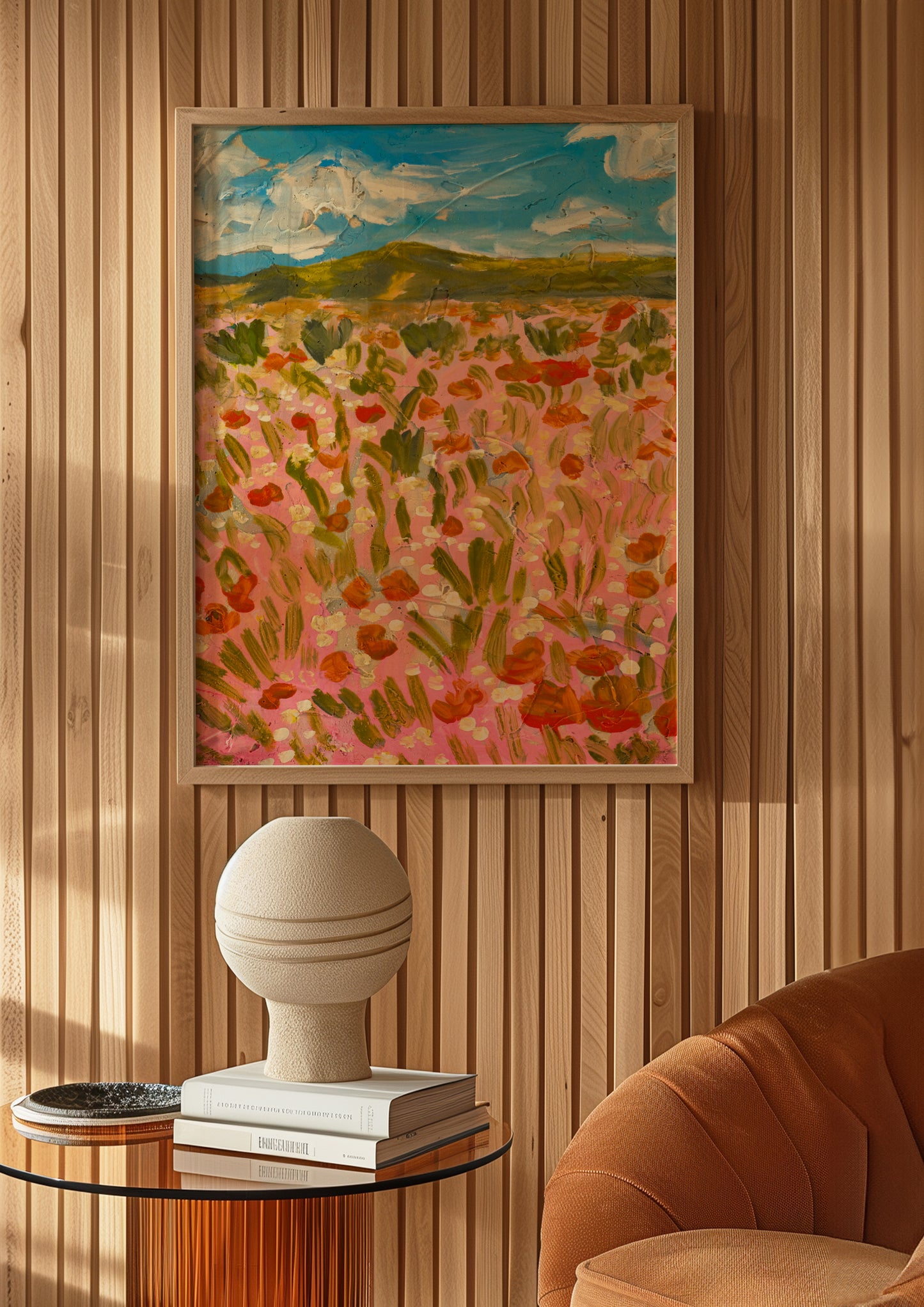 Impressionist California Poppy Wildflower Painting Print
