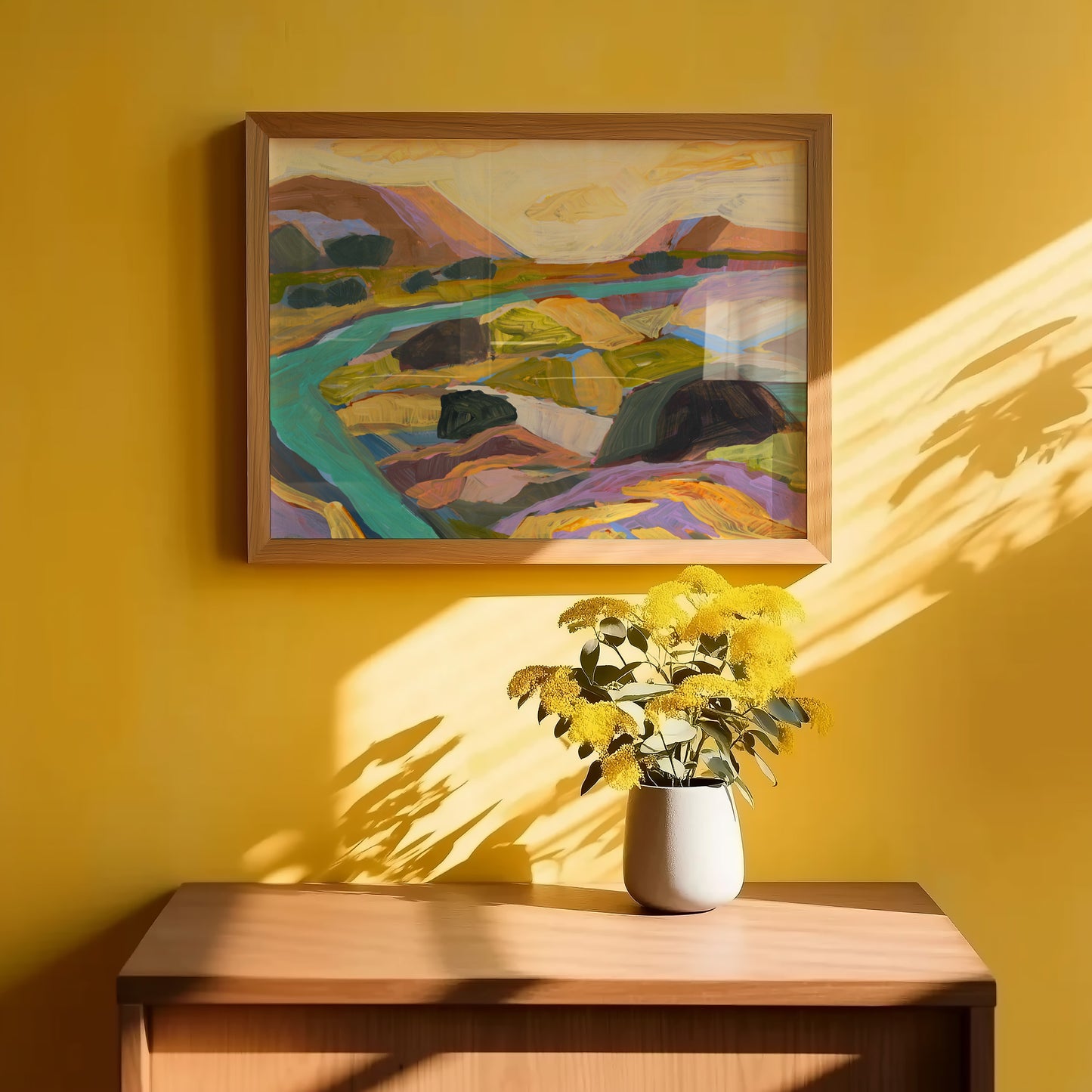 Abstract Southwest Landscape Painting Art Print