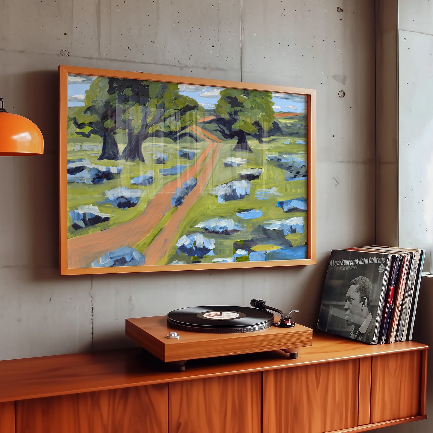 Austin Texas Hill Country Wildflower Landscape Print