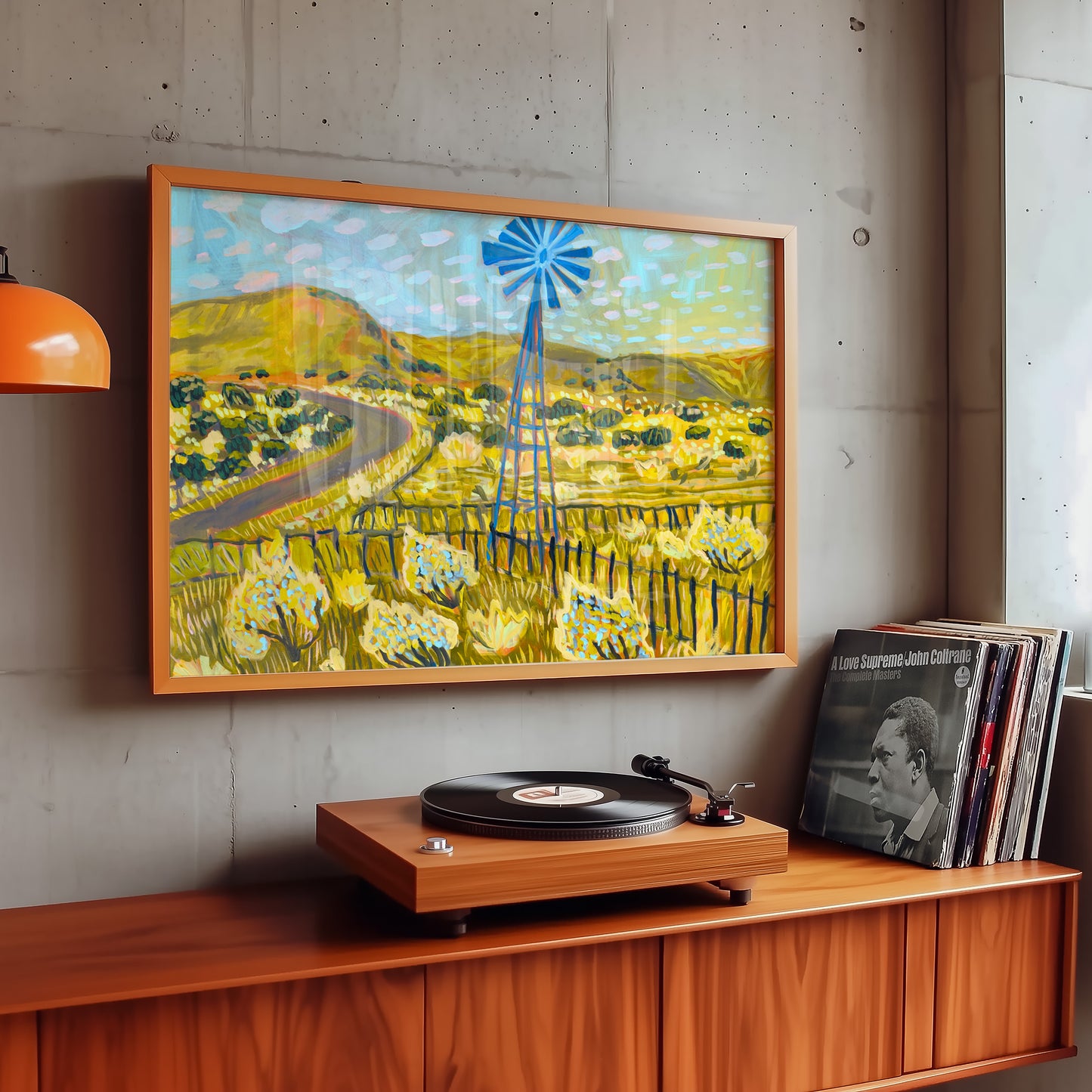 Texas Hill Country Ranch Windmill Art Print