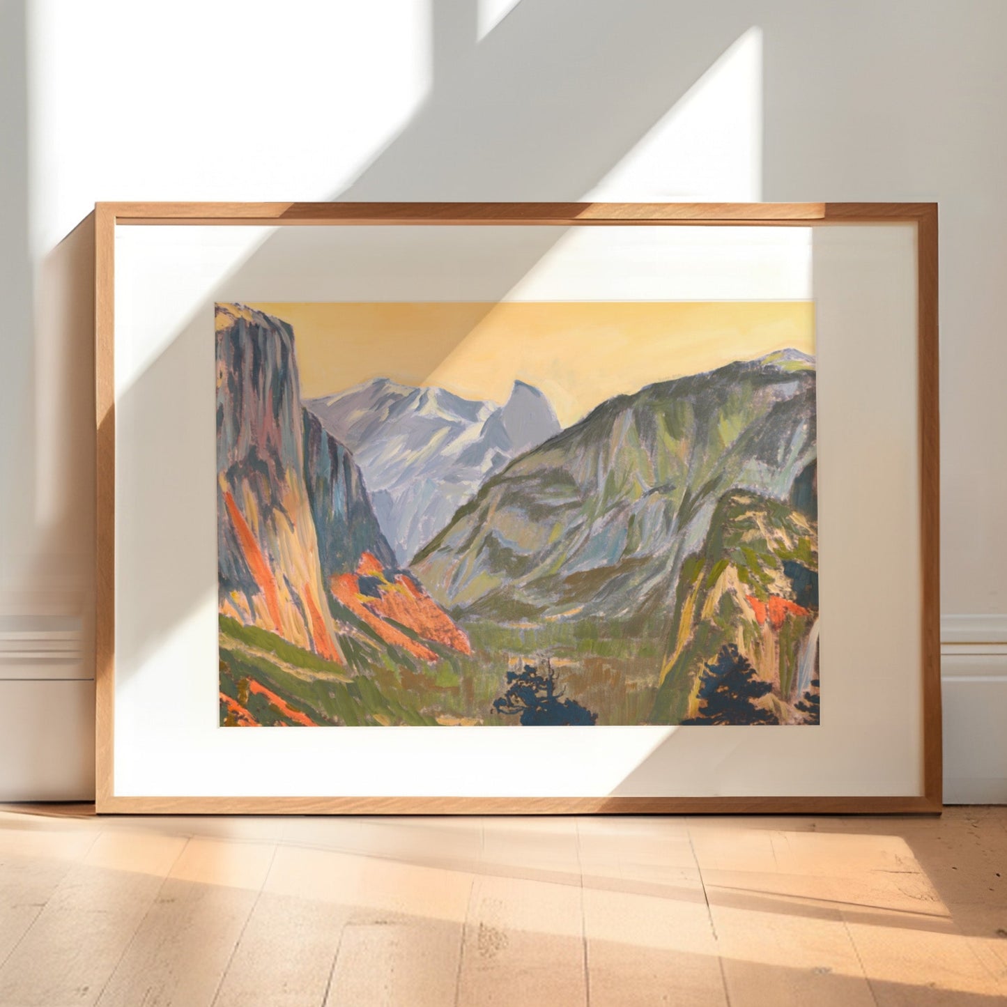 Yosemite National Park Midcentury Abstract Print