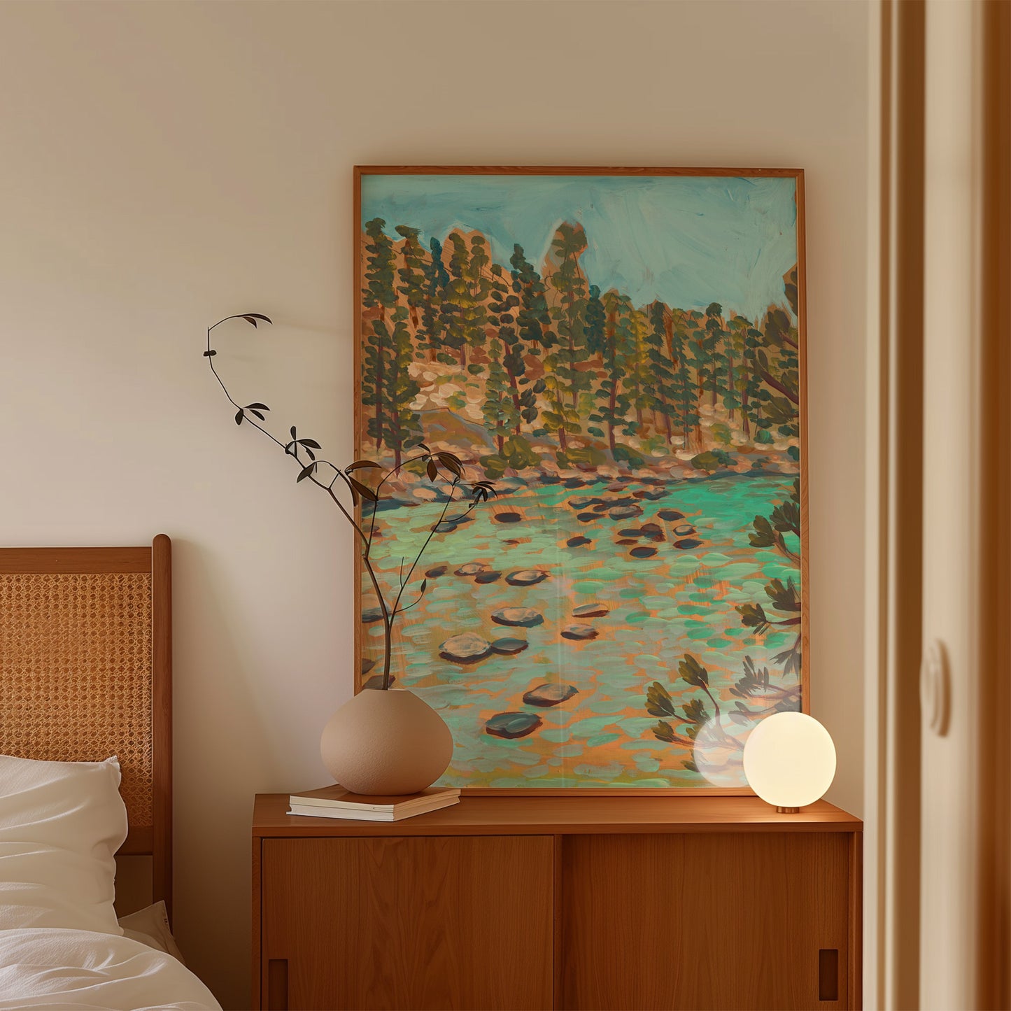 Turquoise Waters of Lake Tahoe California Art Print