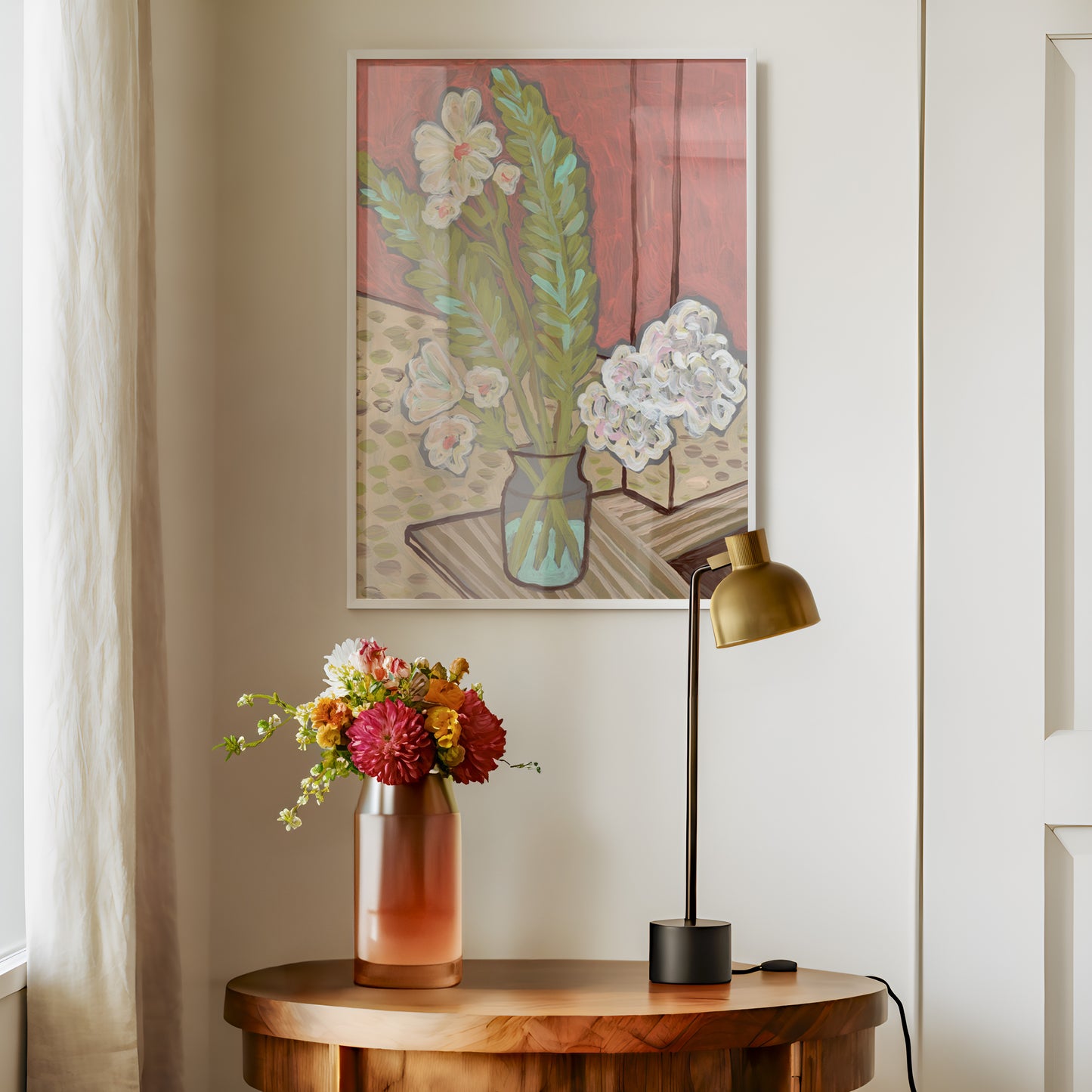 Modern Minimalist Flower Print