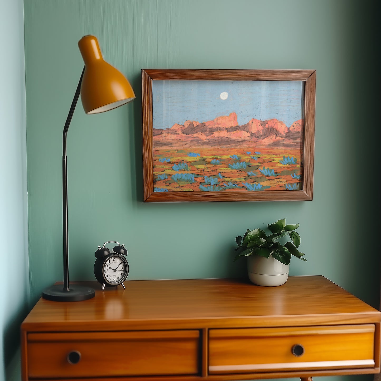 Pastel Original Big Bend National Park Art Print