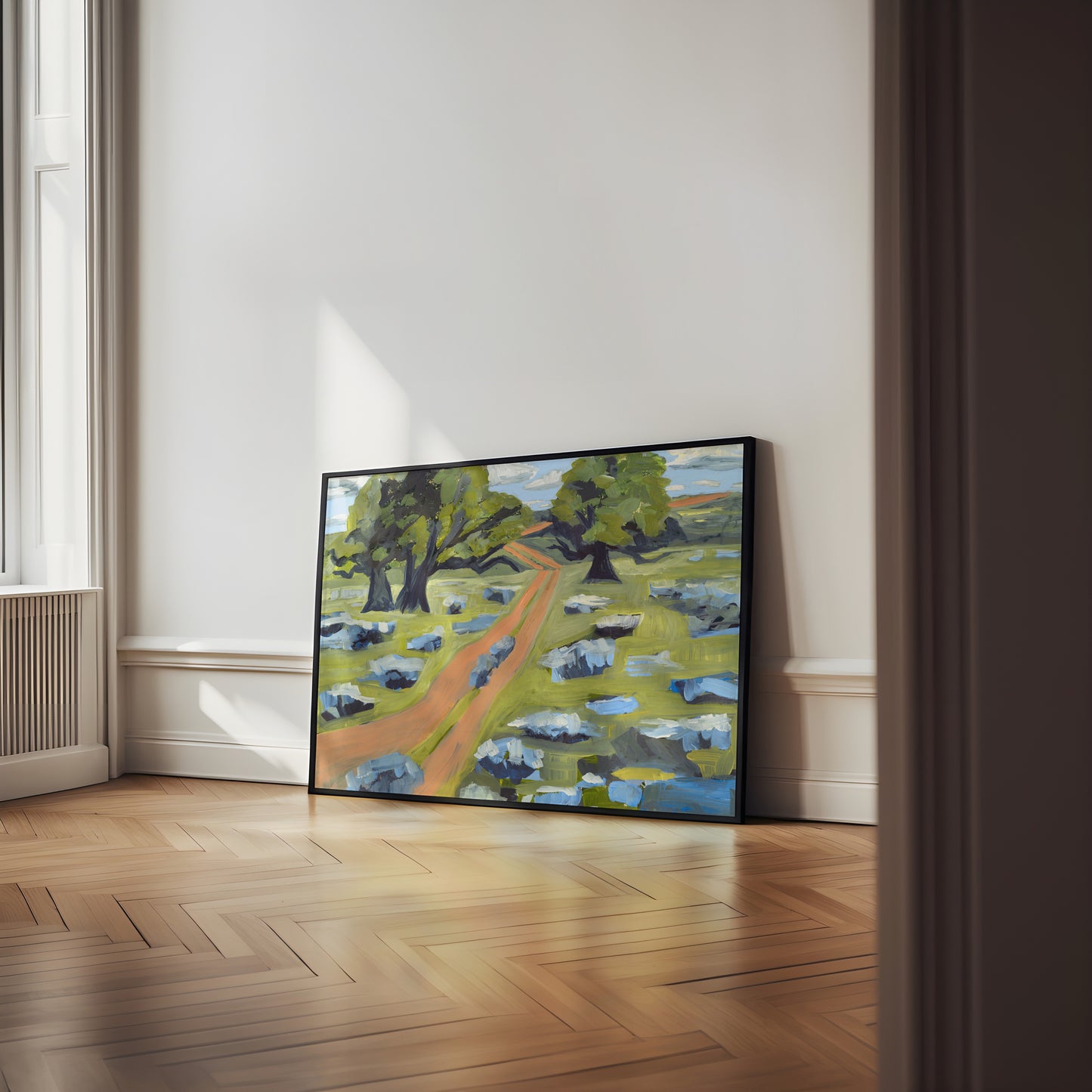 Austin Texas Hill Country Wildflower Landscape Print