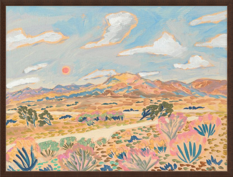 Light Desert Landscape framed