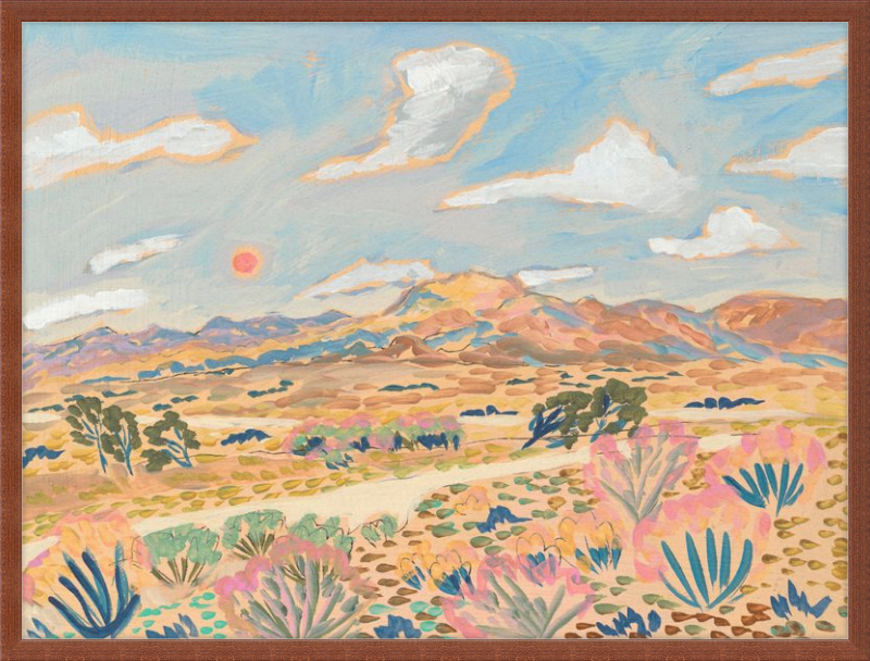 Light Desert Landscape framed