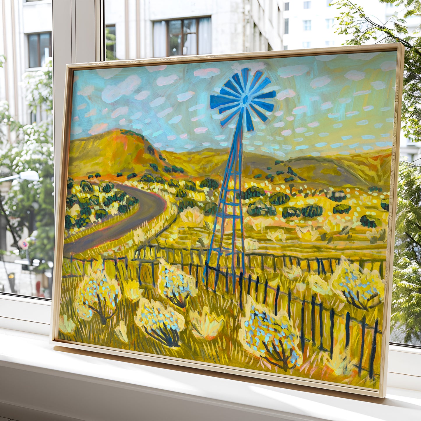 Texas Hill Country Ranch Windmill Art Print