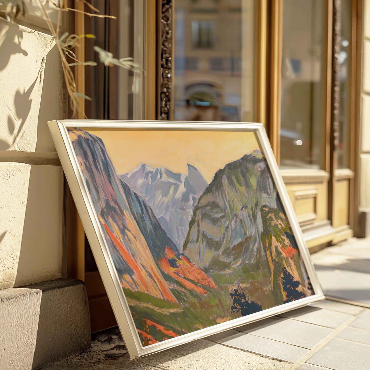 Yosemite National Park Midcentury Abstract Print