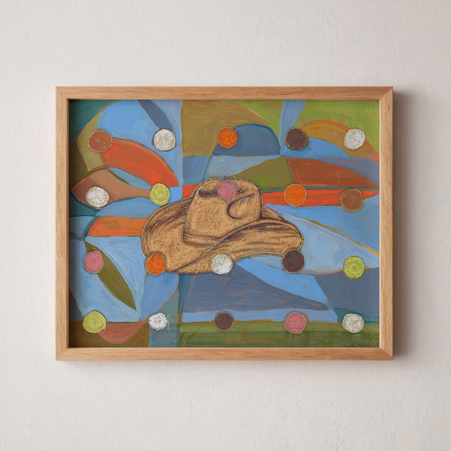 Cowboy Hat Collage Art Print