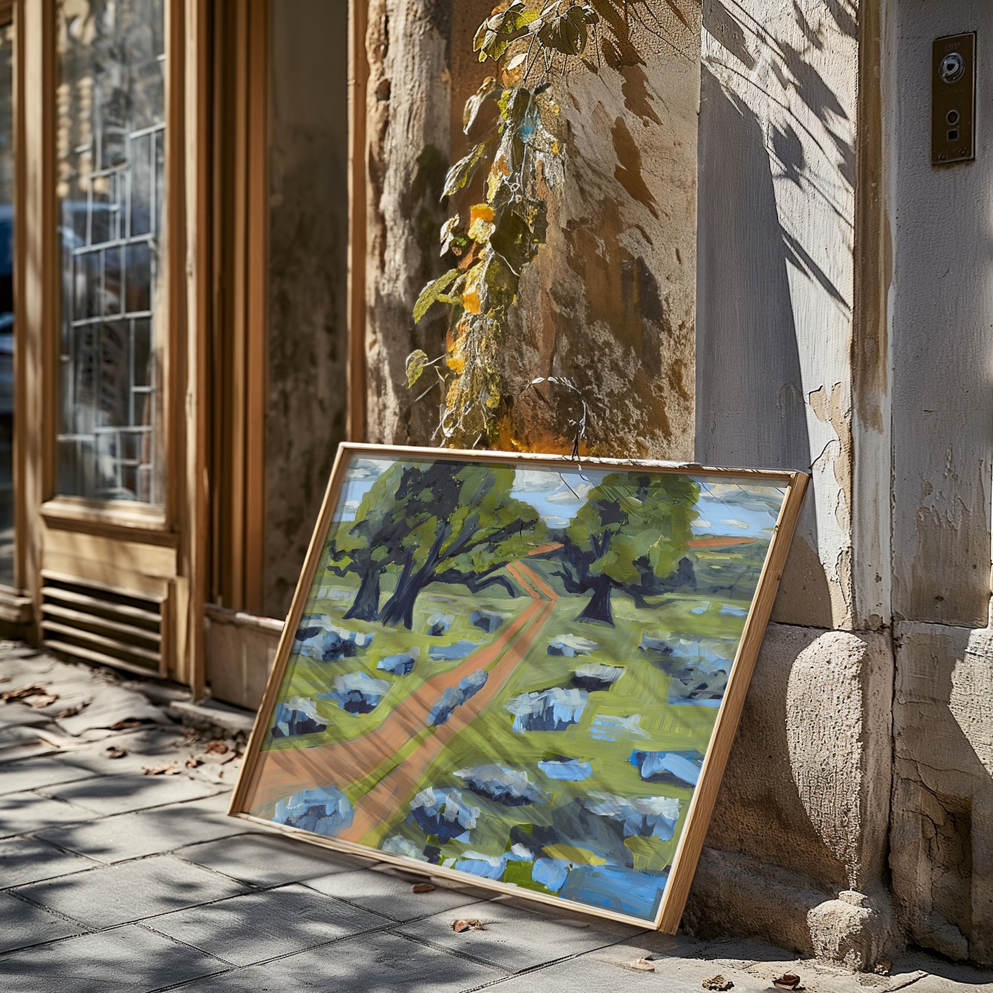 Austin Texas Hill Country Wildflower Landscape Print