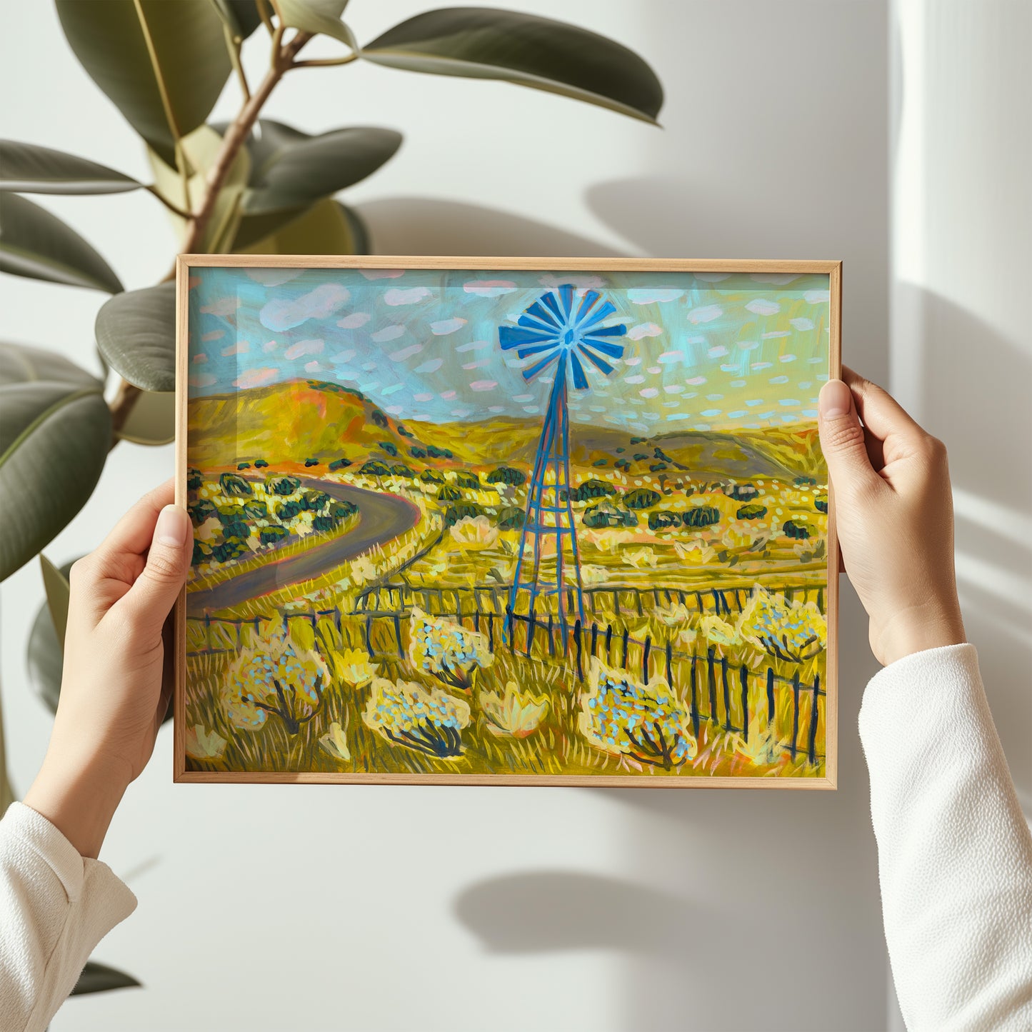 Texas Hill Country Ranch Windmill Art Print