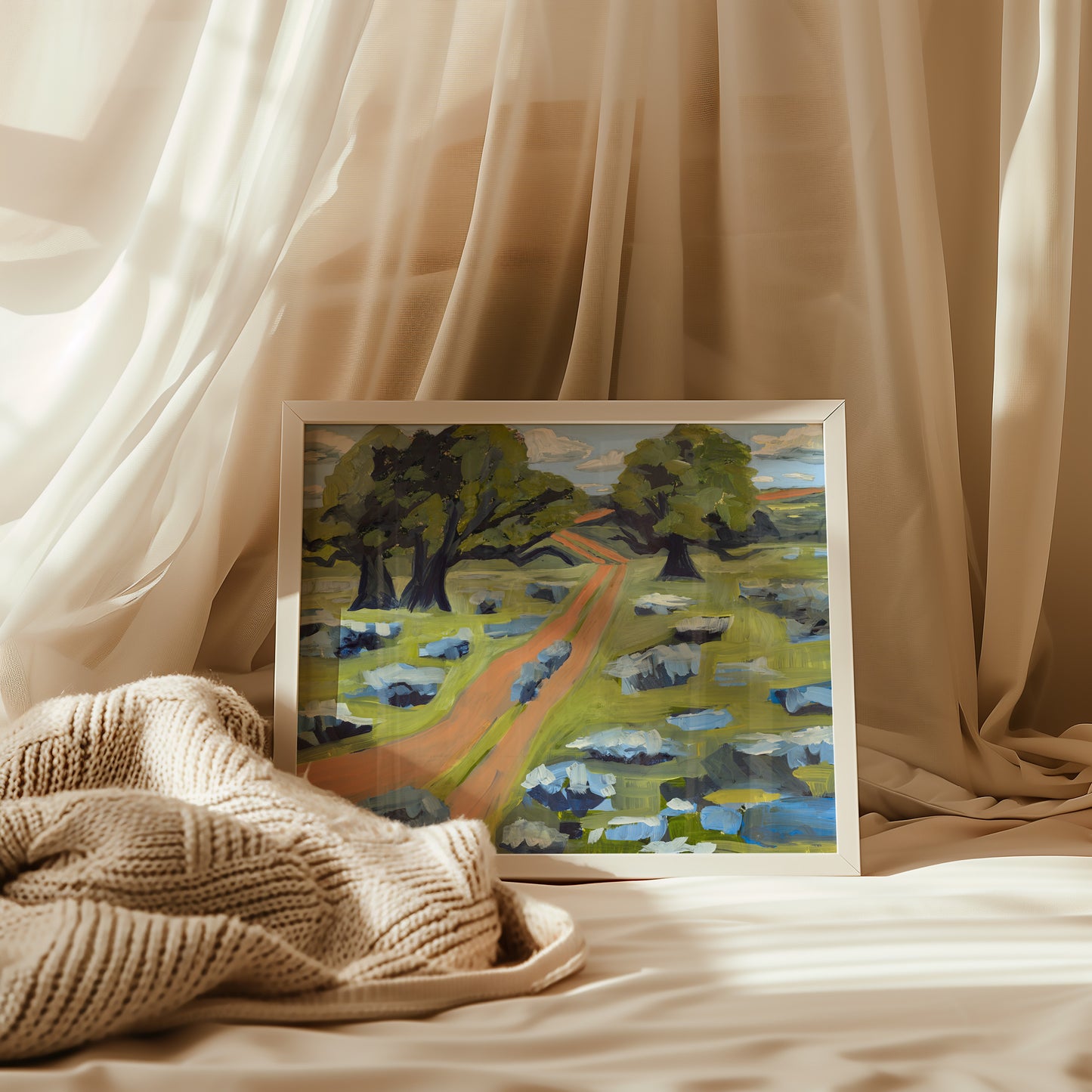 Austin Texas Hill Country Wildflower Landscape Print