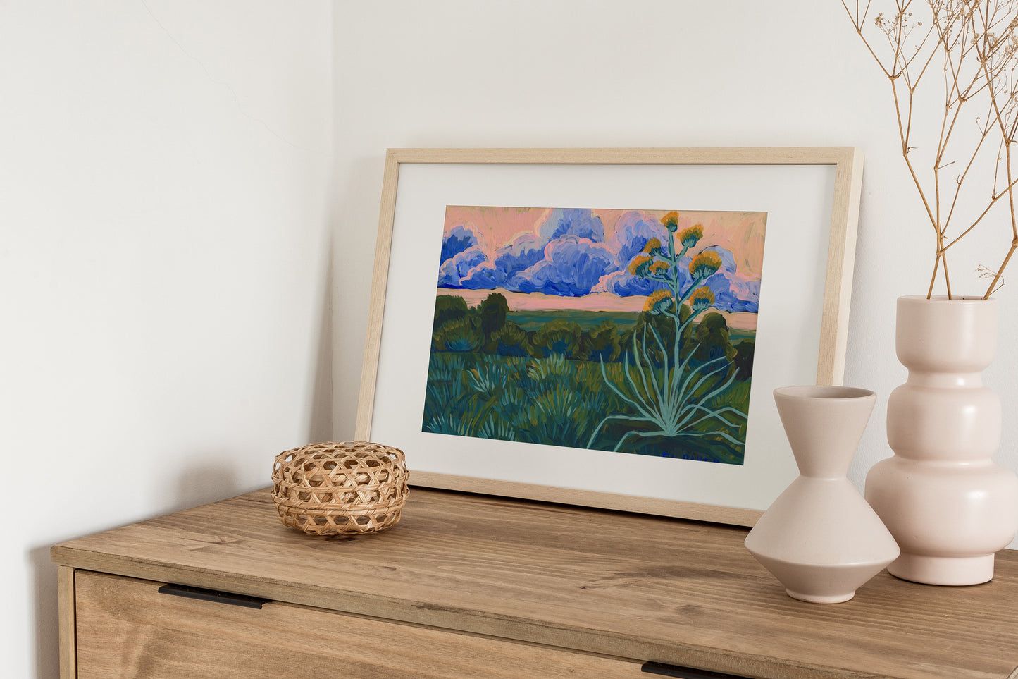 Sunset Century Plant Print