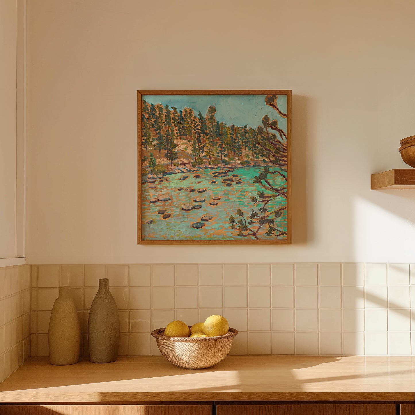 Turquoise Waters of Lake Tahoe California Art Print