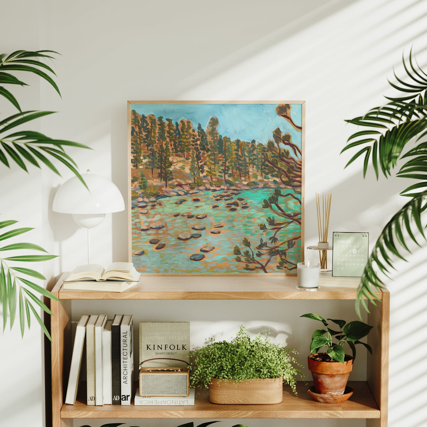 Turquoise Waters of Lake Tahoe California Art Print