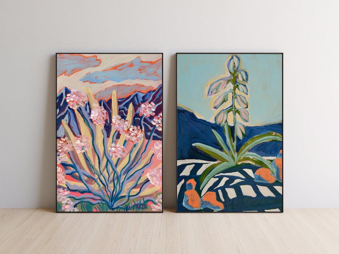 Abstract Desert Botanical Agave Print - El Baker Art
