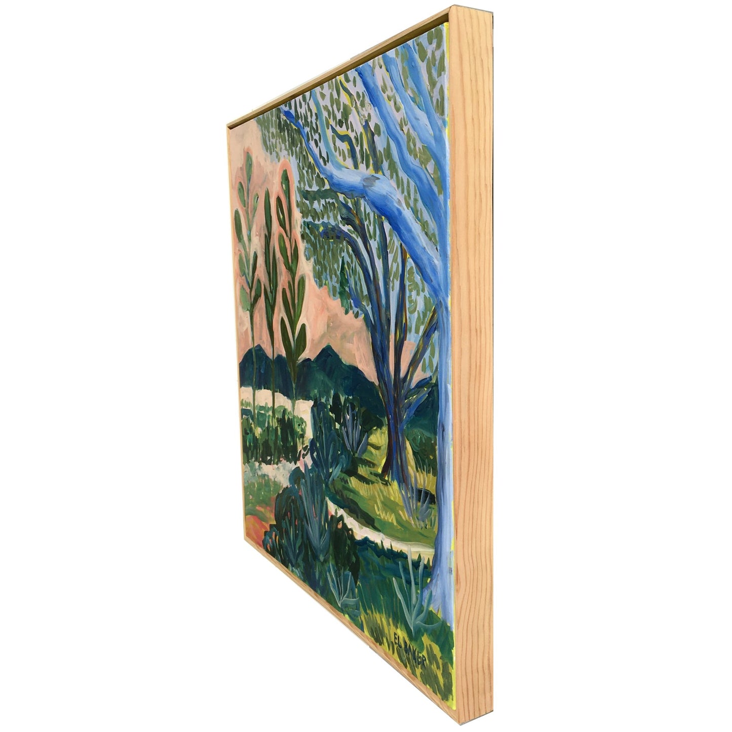 Abstract West Texas Garden Original Artwork - El Baker Art