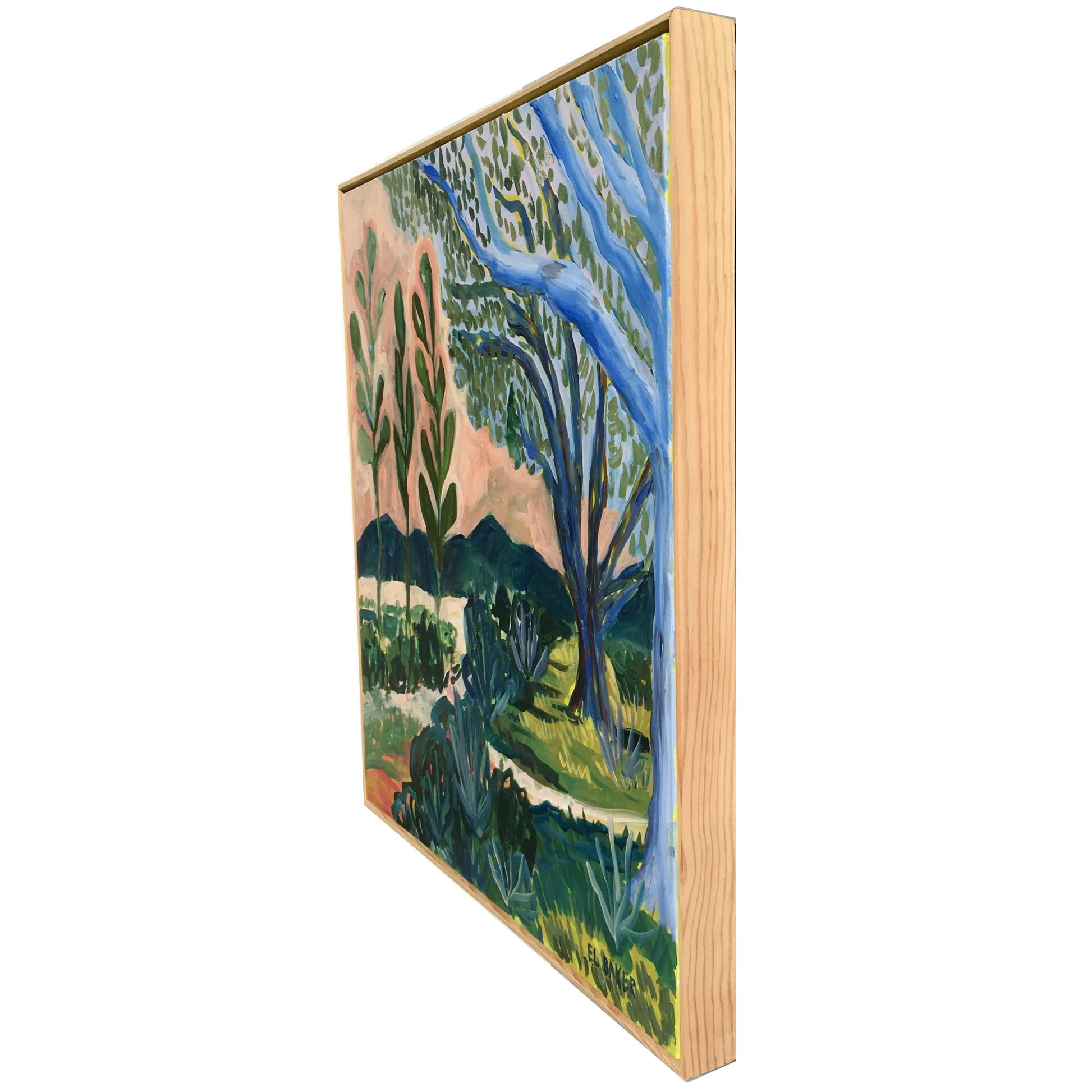 Abstract West Texas Garden Original Artwork - El Baker Art