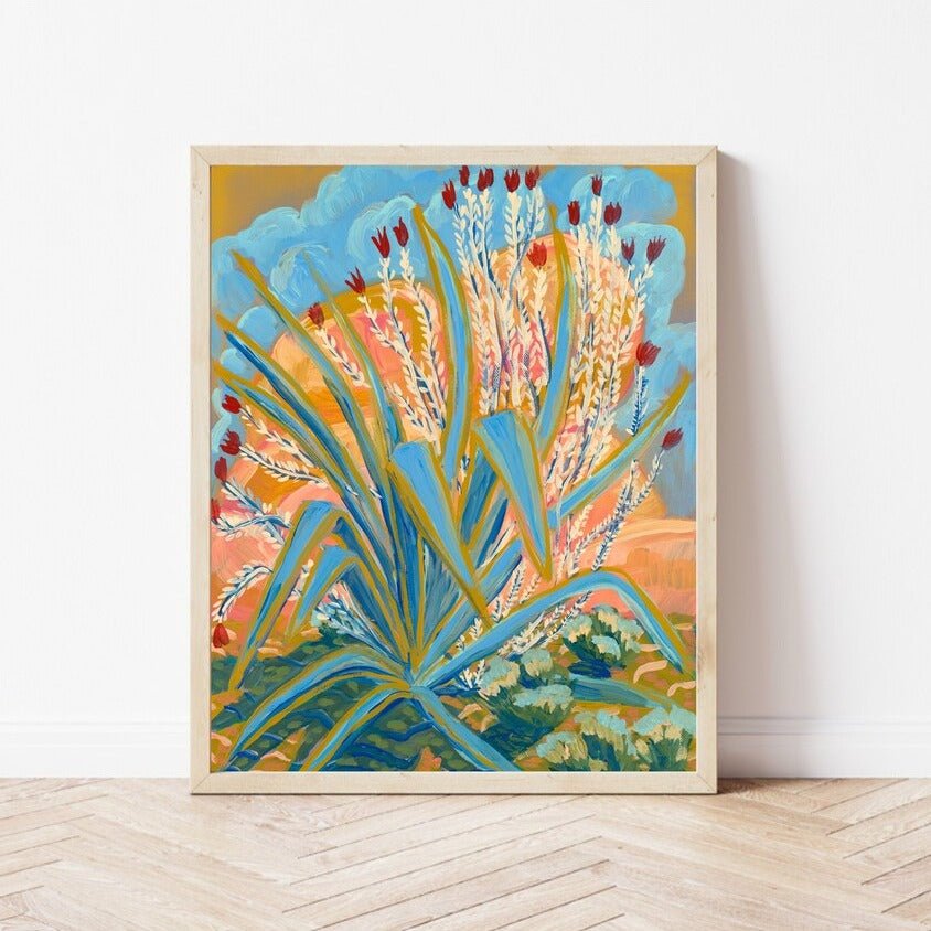 Agave Ocotillo Plant Print - El Baker Art