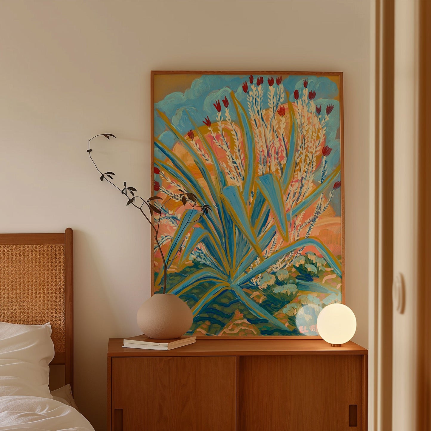 Agave Ocotillo Plant Print - El Baker Art