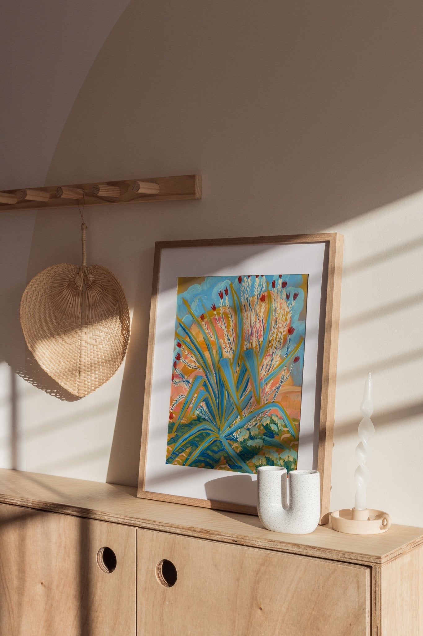 Agave Ocotillo Plant Print - El Baker Art