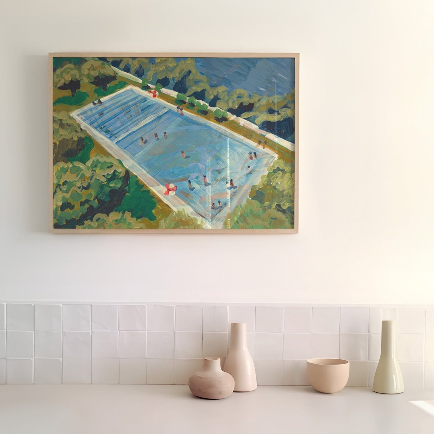 Austin Deep Eddy Swimming Pool Print - El Baker Art