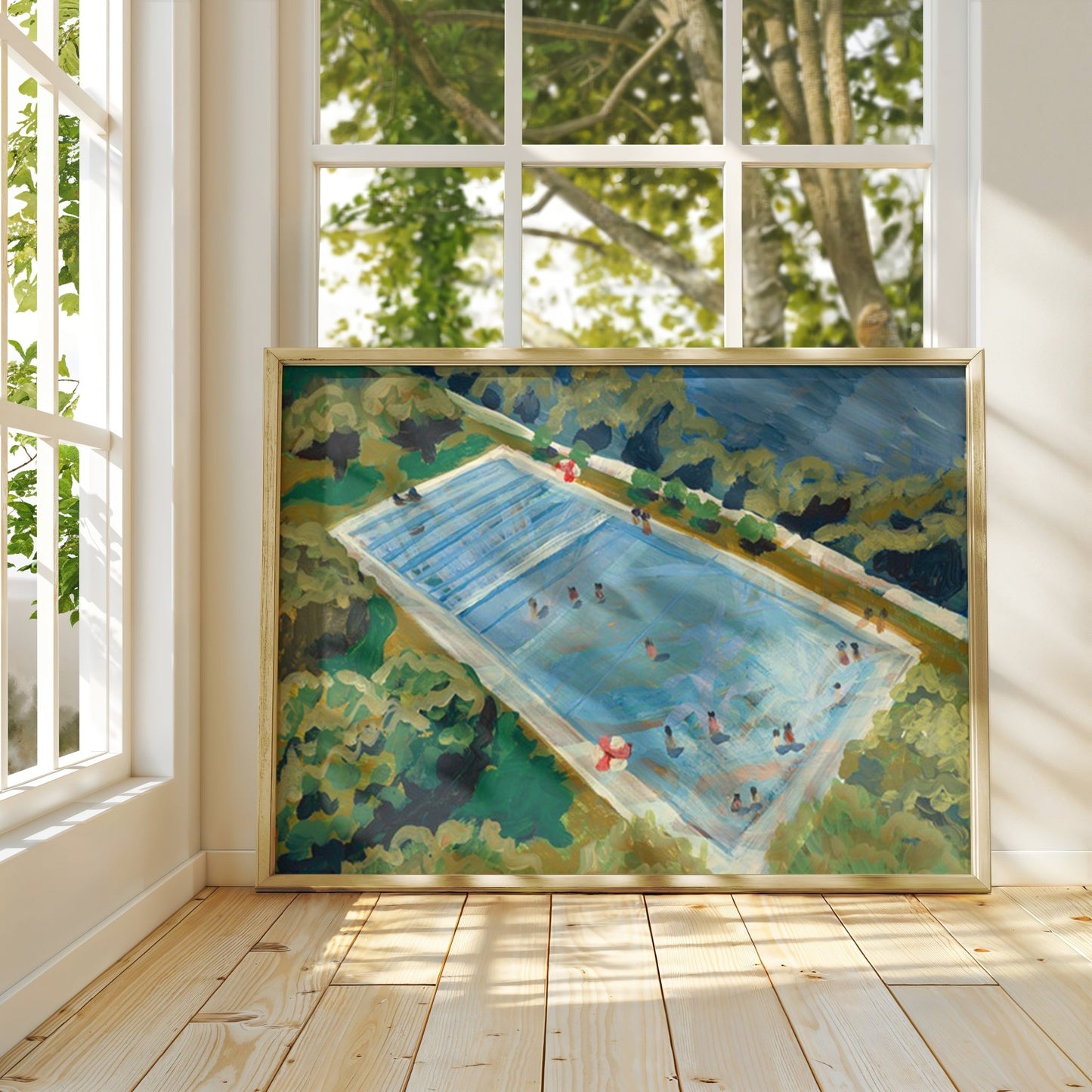 Austin Deep Eddy Swimming Pool Print - El Baker Art