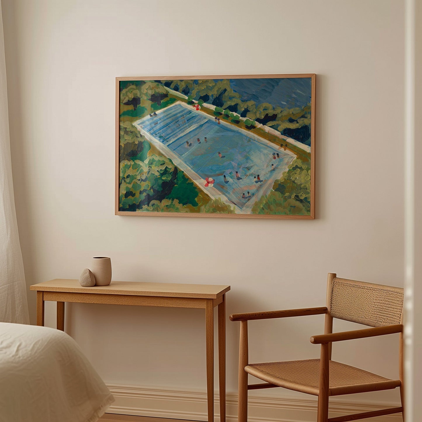 Austin Deep Eddy Swimming Pool Print - El Baker Art