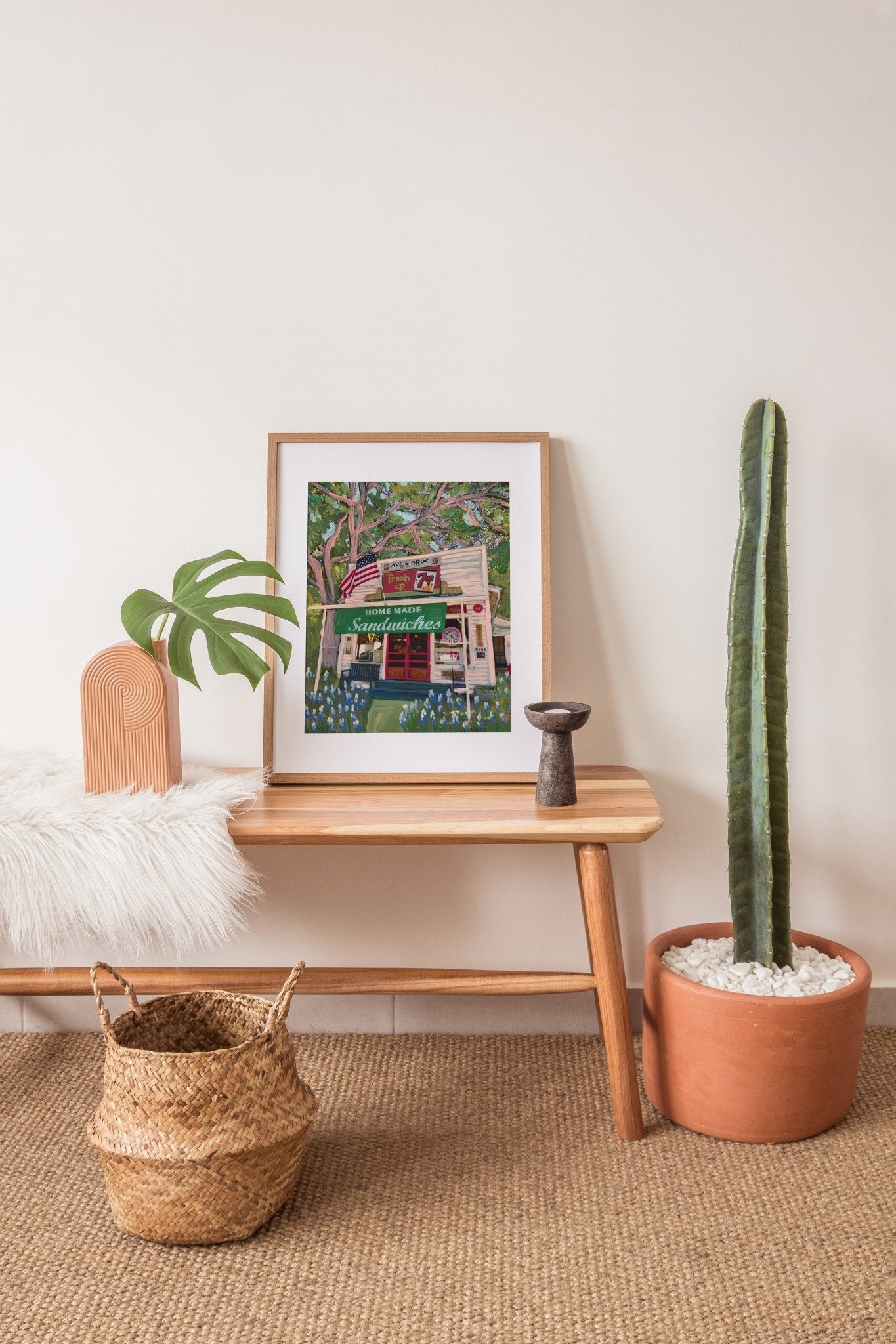 Avenue B Grocery Austin Print - El Baker Art
