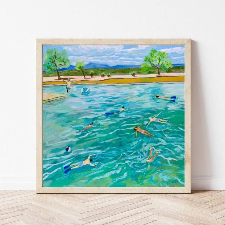 Balmorhea Texas State Park Print - El Baker Art