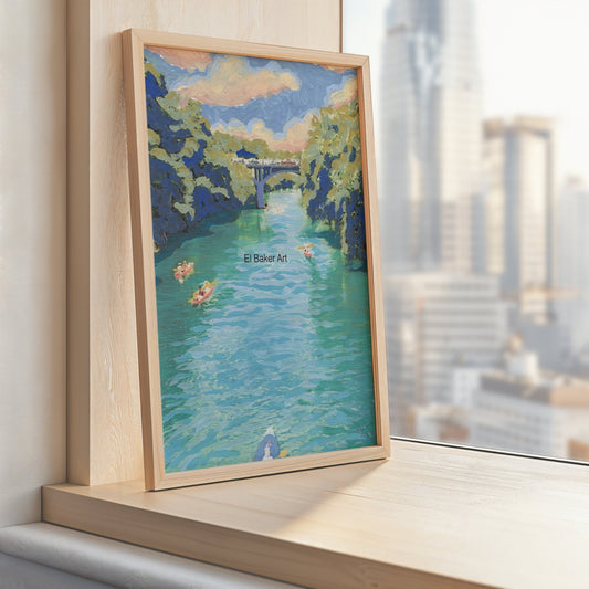 Barton Creek Austin Print - El Baker Art