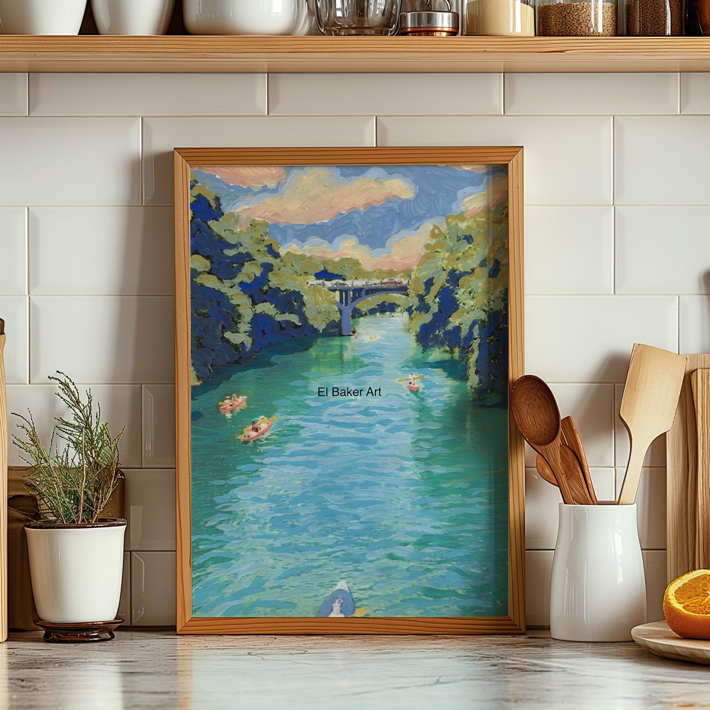 Barton Creek Austin Print - El Baker Art