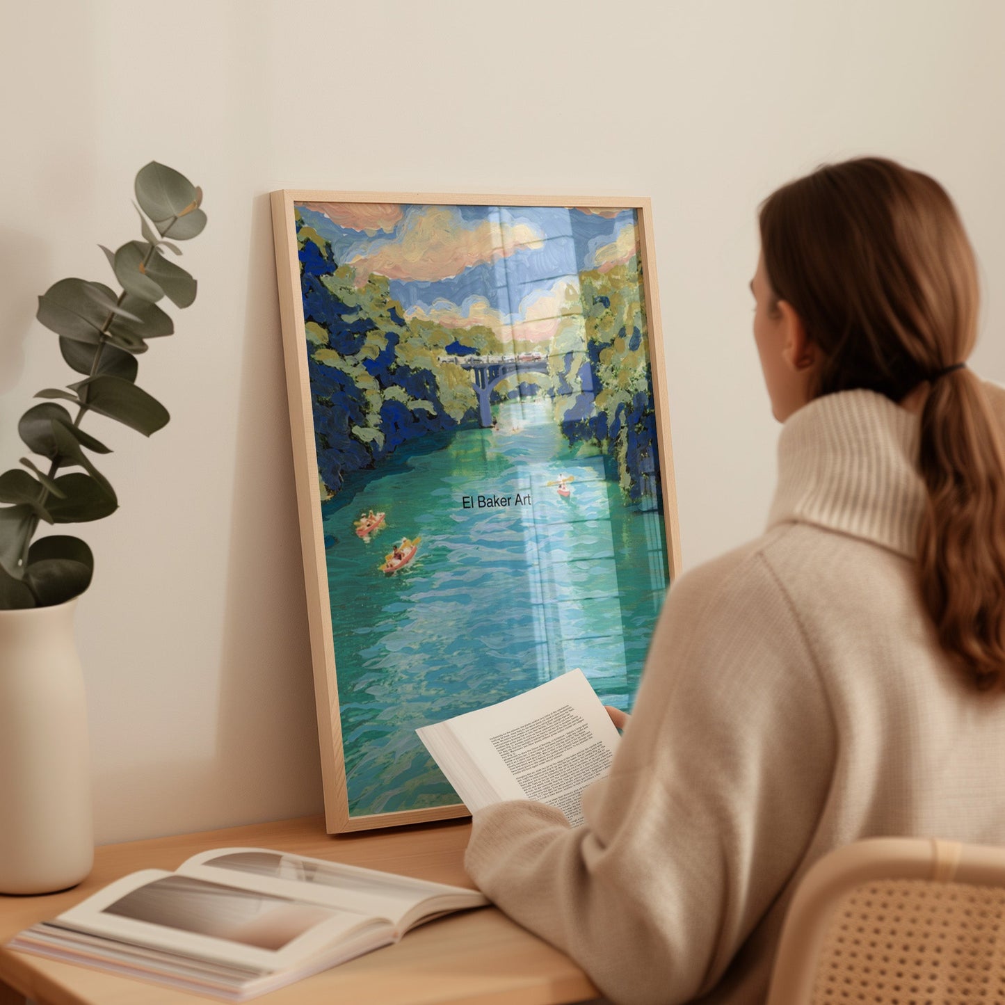 Barton Creek Austin Print - El Baker Art
