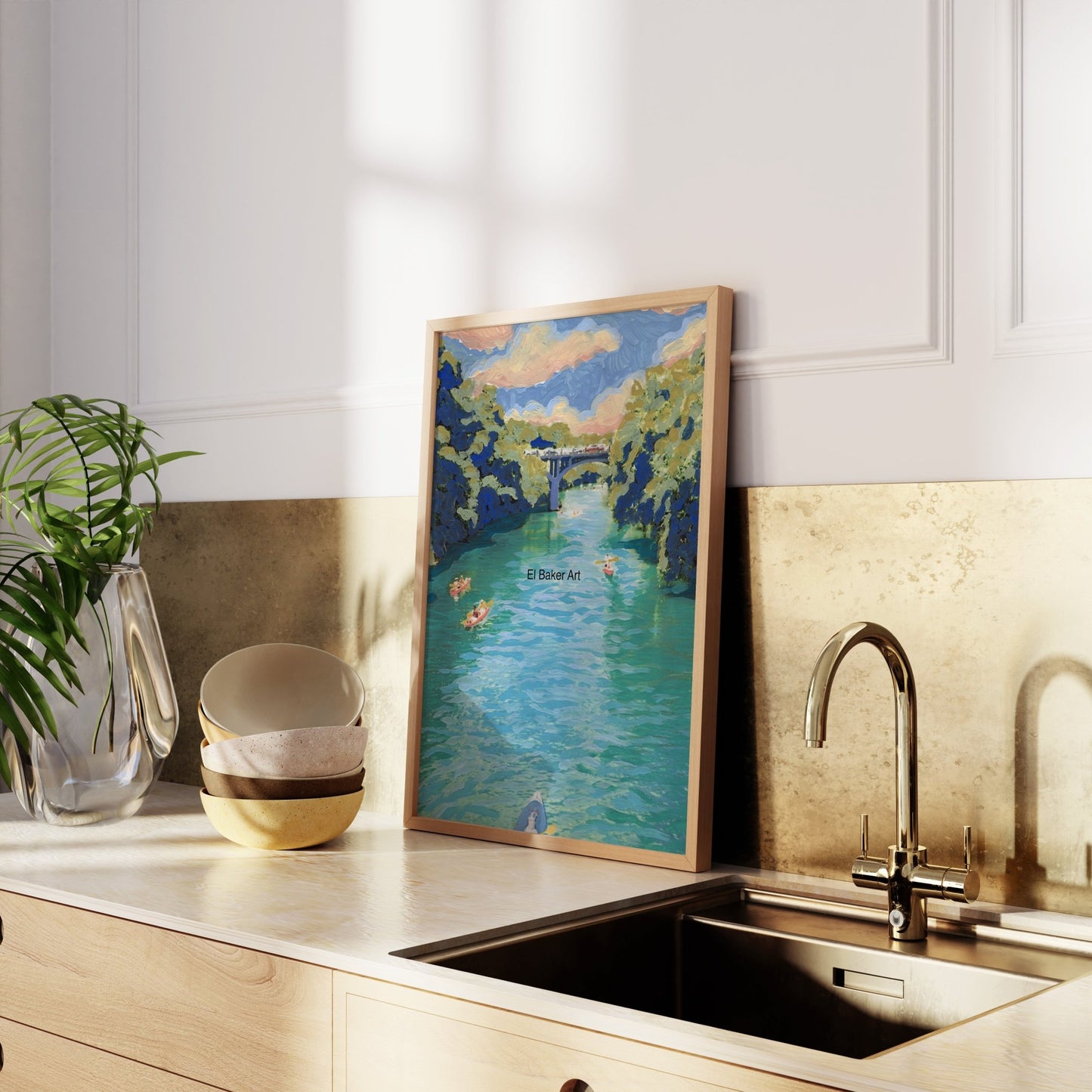 Barton Creek Austin Print - El Baker Art