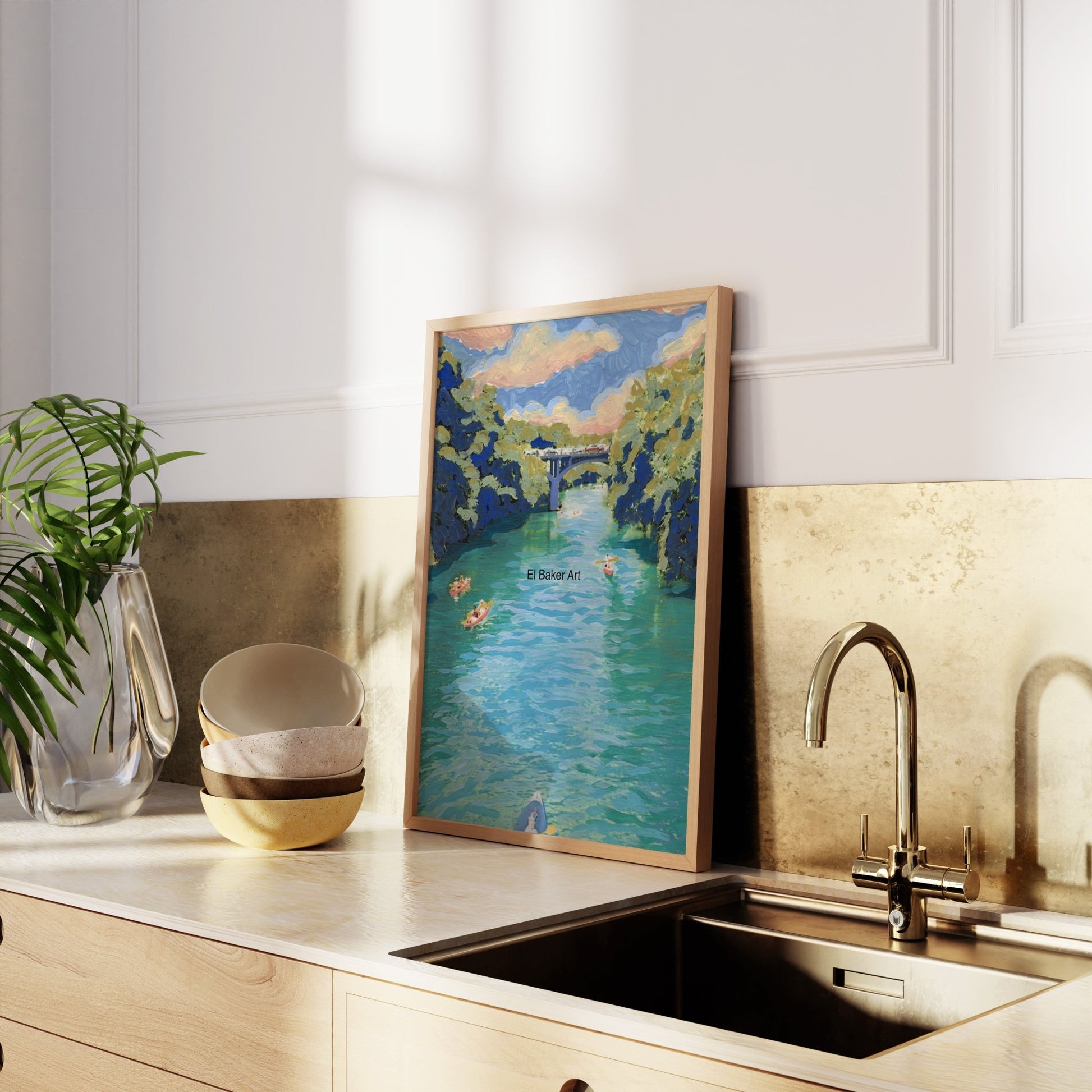 Barton Creek Austin Print - El Baker Art
