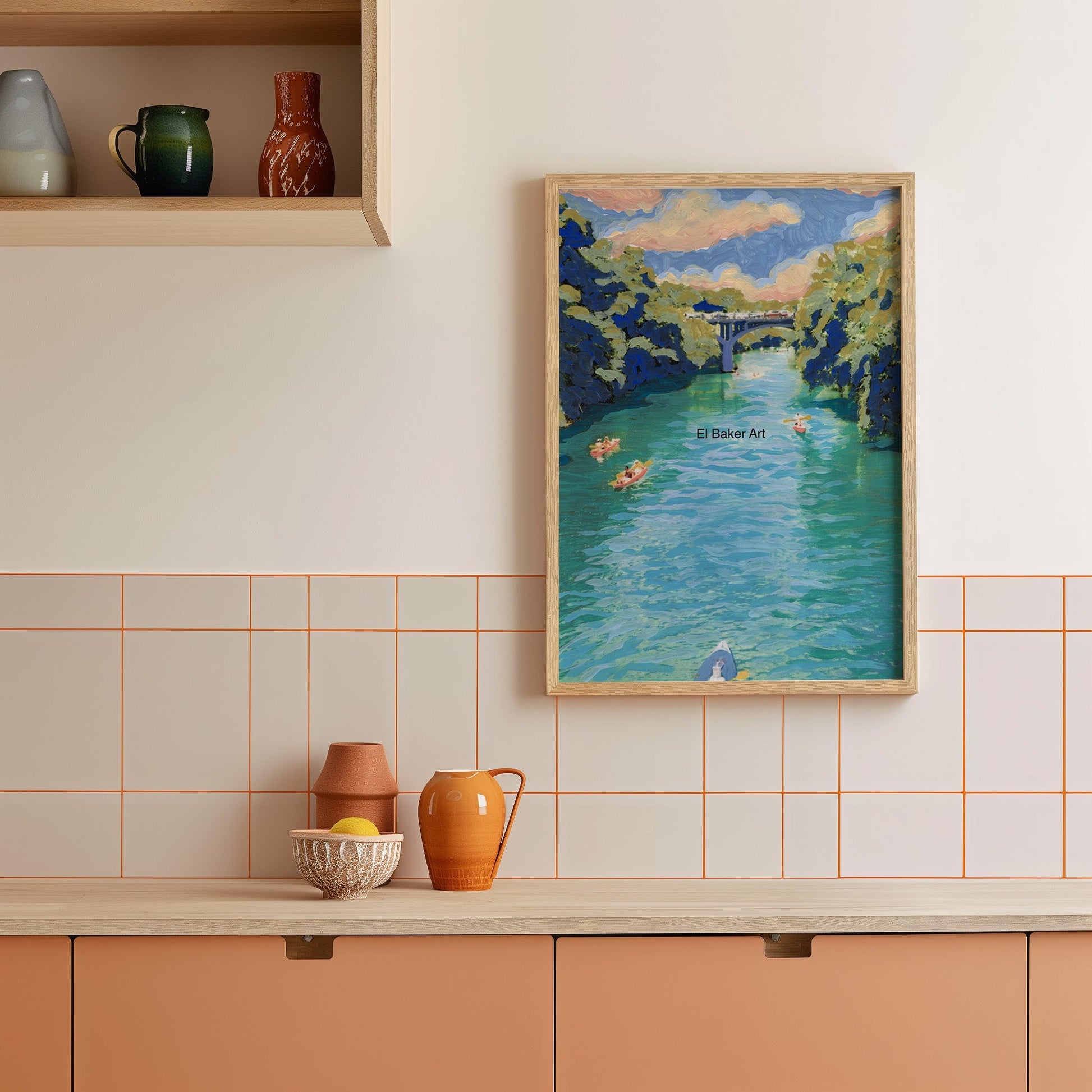 Barton Creek Austin Print - El Baker Art