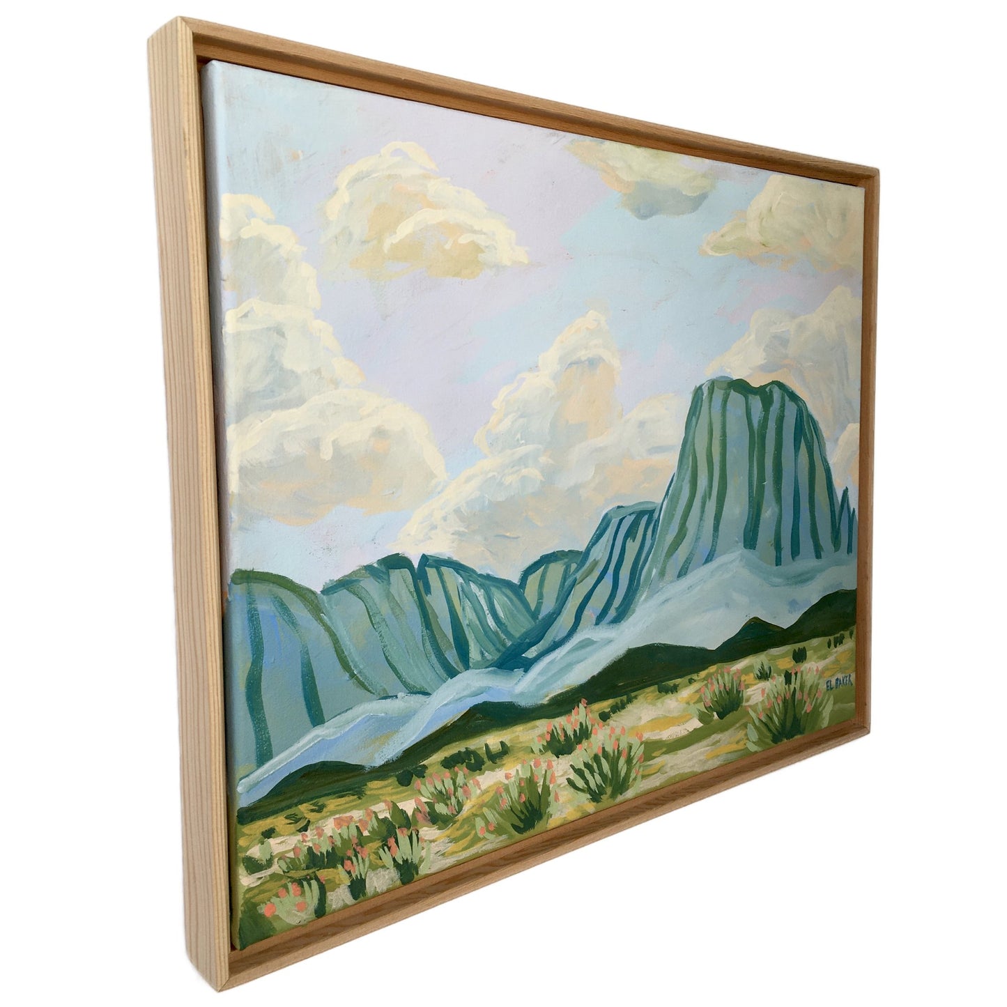 Big Bend Country Drive Original Artwork - El Baker Art