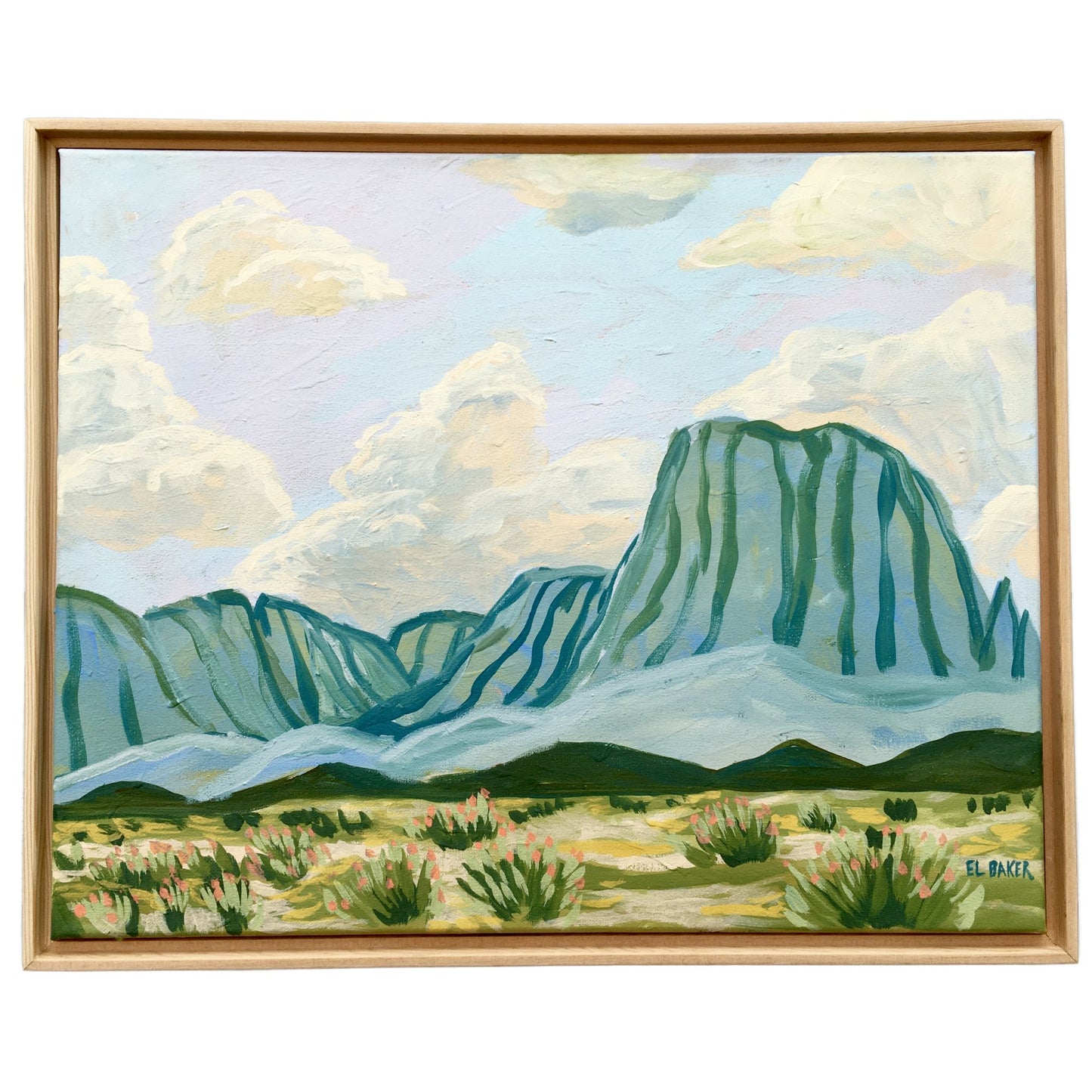 Big Bend Country Drive Original Artwork - El Baker Art