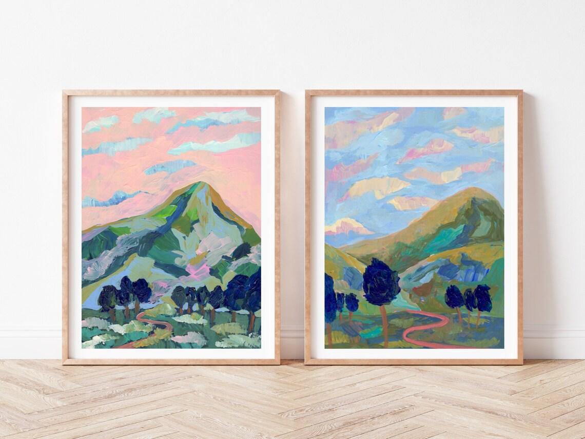 Blue Mountain Print - El Baker Art