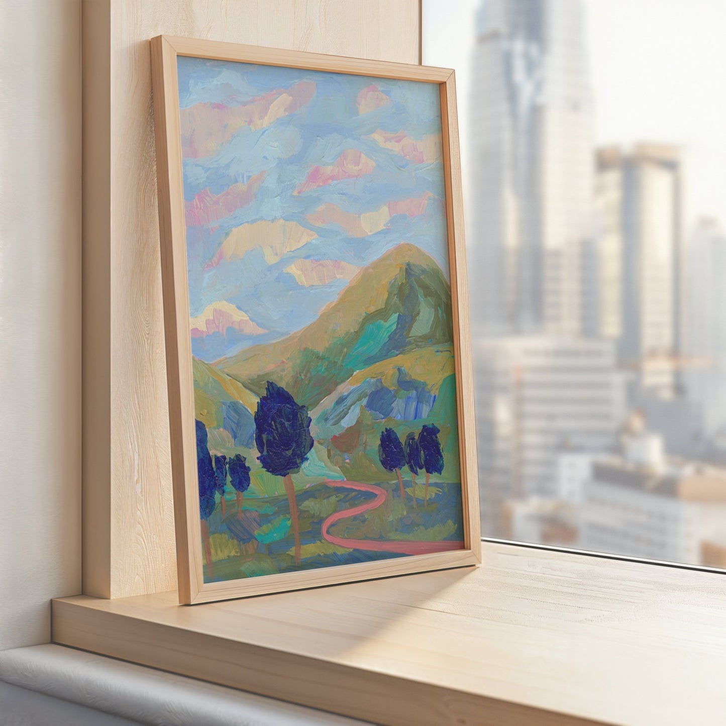 Blue Mountain Print - El Baker Art