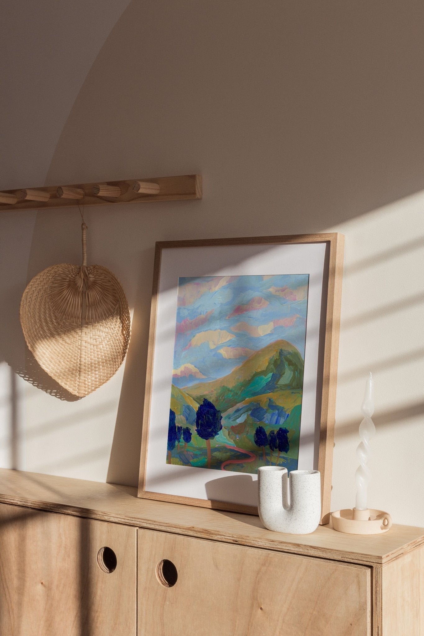 Blue Mountain Print - El Baker Art