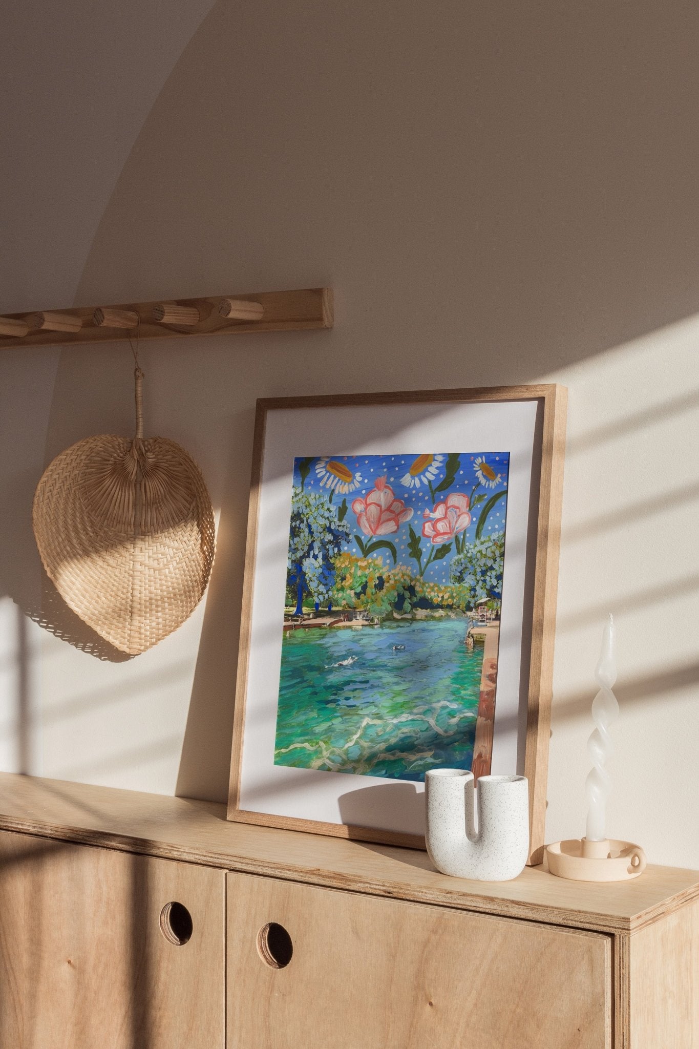 Botanical Barton Springs Print - El Baker Art