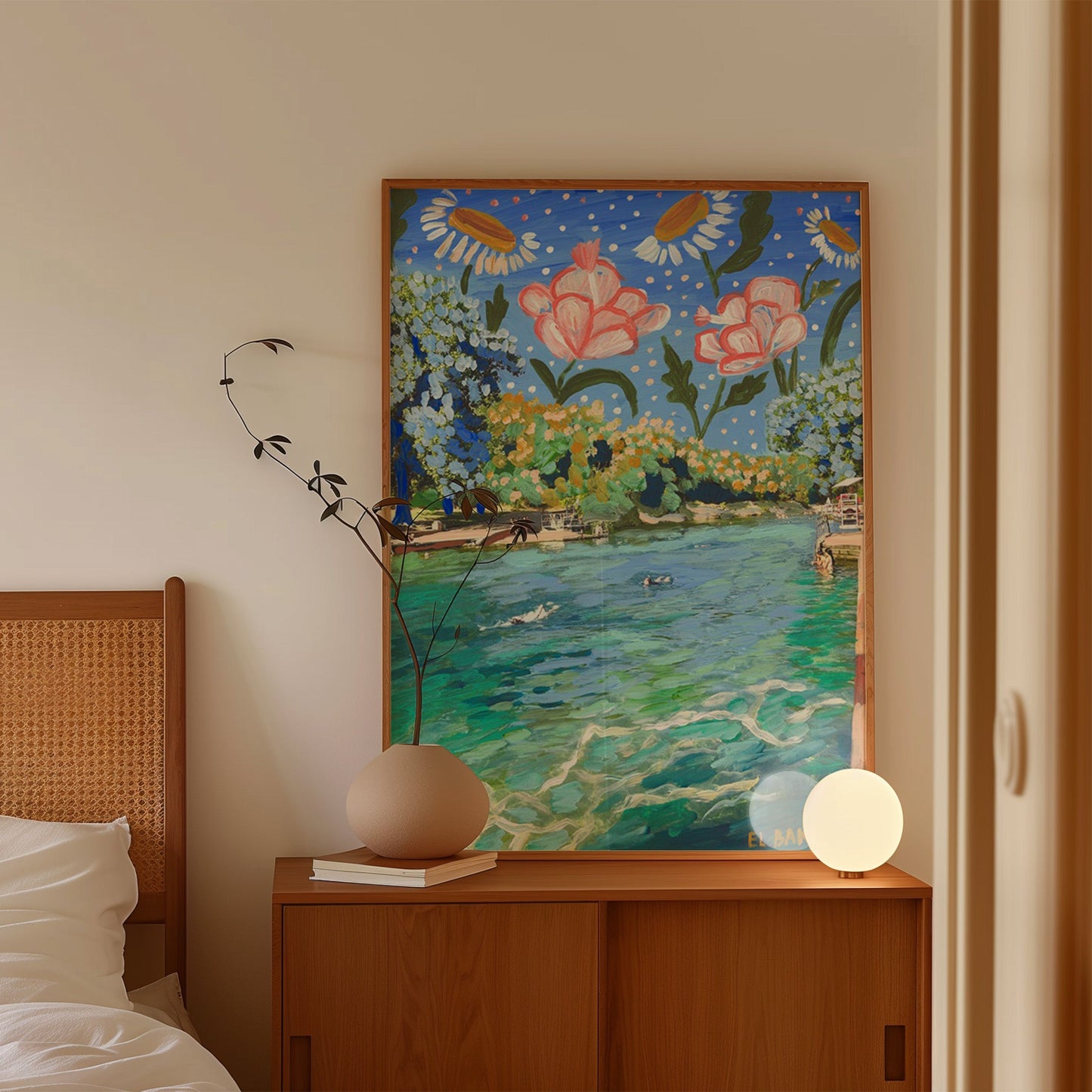 Botanical Barton Springs Print - El Baker Art