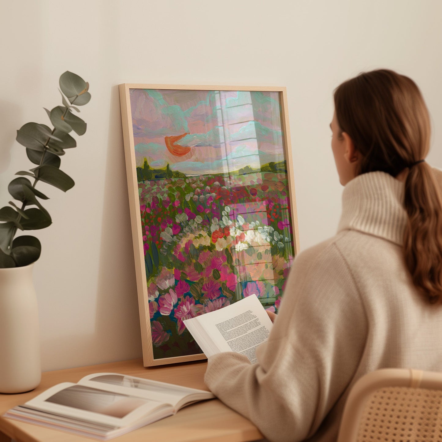 California Flower Farm Print - El Baker Art