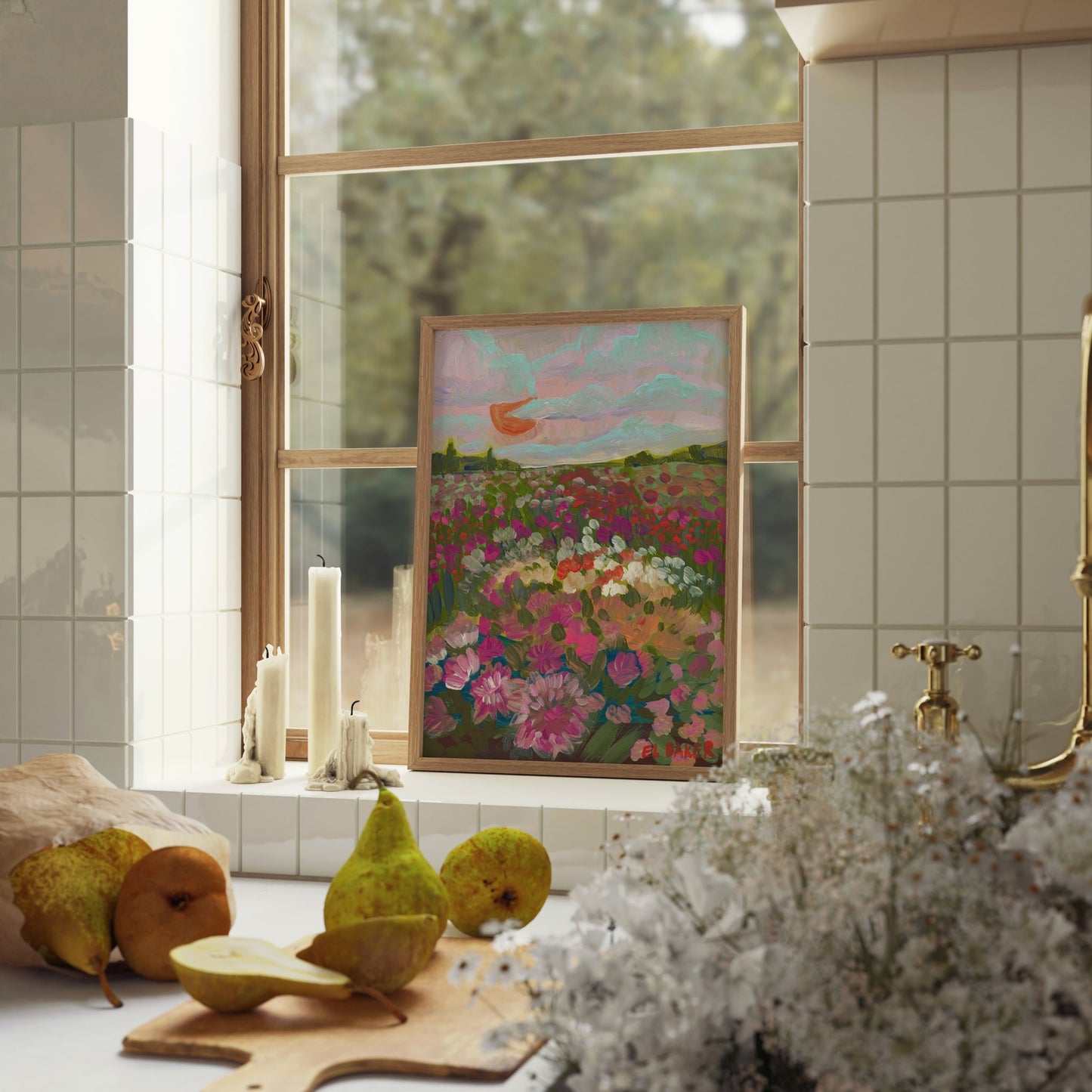 California Flower Farm Print - El Baker Art